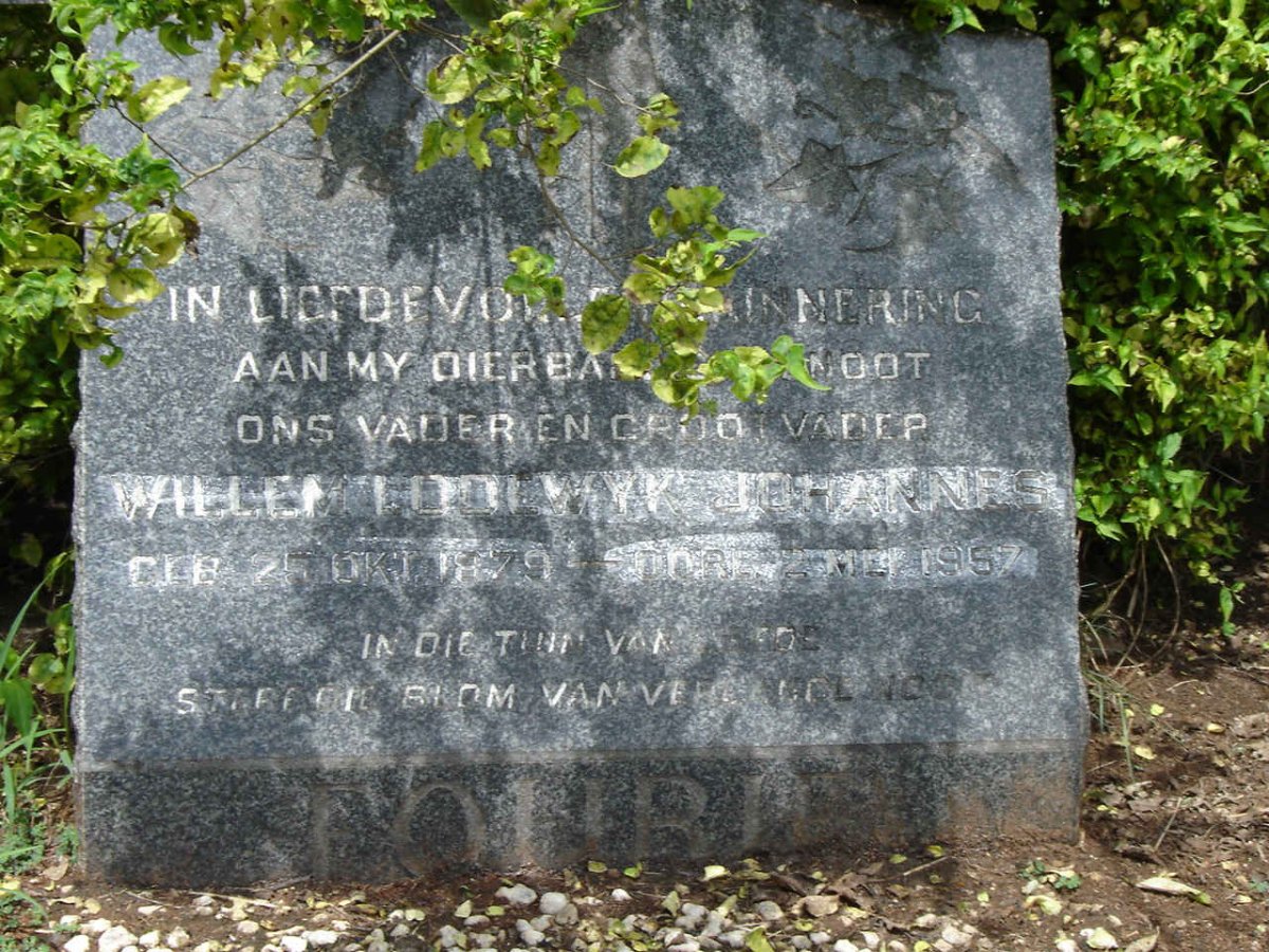 FOURIE Willem Lodewyk Johannes 1879-1957
