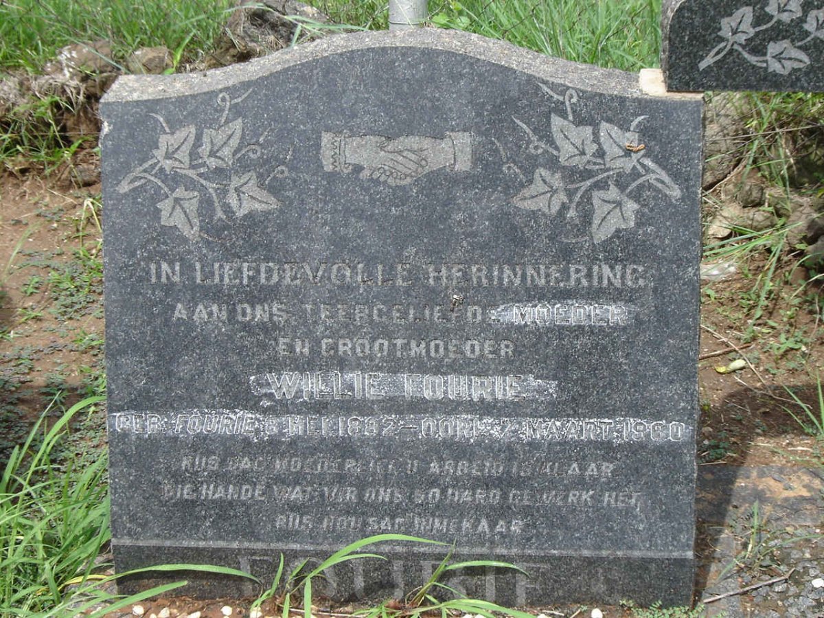 FOURIE Willie nee FOURIE 1882-1960