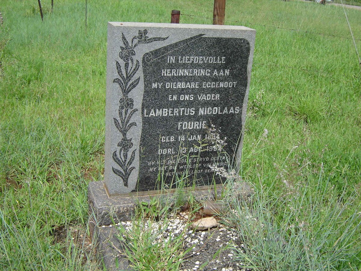 FOURIE Lambertus Nicolaas 1894-1959