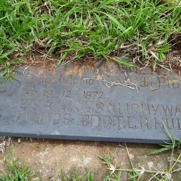 PLESSIS Maria C.M., du nee COETZEE 1872-1946