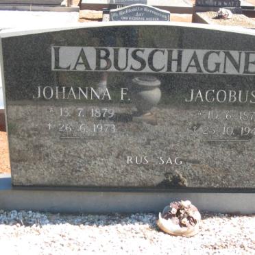 LABUSCHAGNE Jacobus 1874-1945 &amp; Johanna F. 1879-1973
