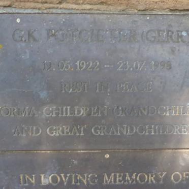 POTGIETER G.K.1922-1998