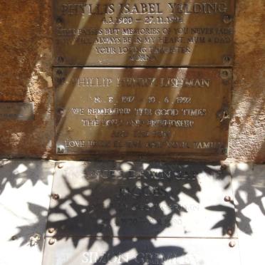 YELDIN John Edward 1904-1978 &amp; Phyllis Isabel 1900-1996 :: LISHMAN Phillip Henry 1917-1992