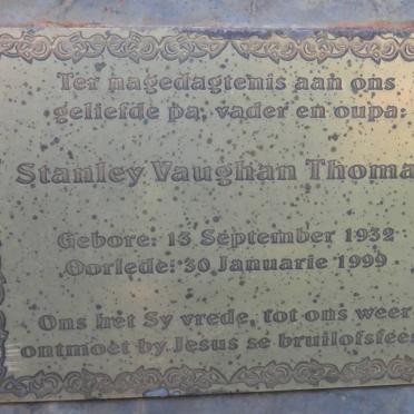 THOMAS Stanley Vaughan 1932-1999