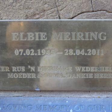 MEIRING Elbie 1945-2011