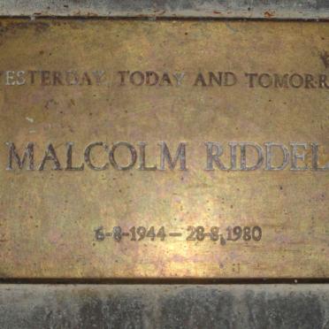 RIDDELL Malcolm 1944-1980