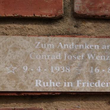WENZEL Conrad Josef 1938-2010