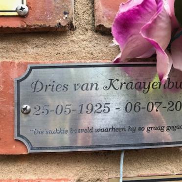 KRAAYENBURG Dries, van 1925-2009