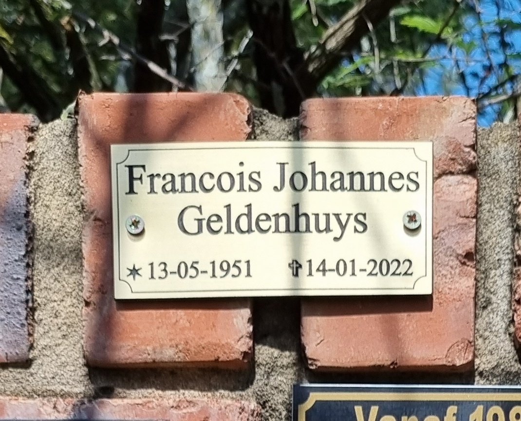 GELDENHUYS Francois Johannes 1951-2022