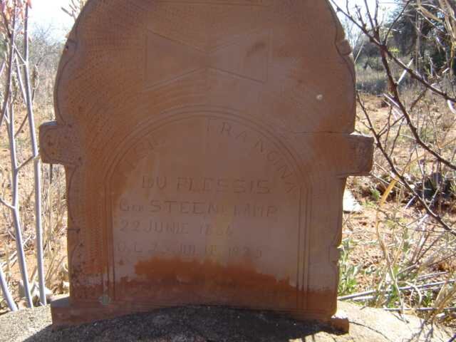 PLESSIS Elsie Francina, du nee STEENEKAMP 1886-1925