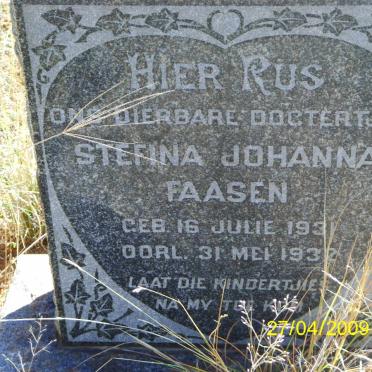 FAASEN Stefina Johanna 1931-1932