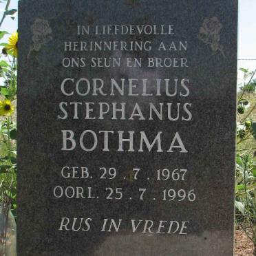 BOTHMA Cornelius Stephanus 1967-1996