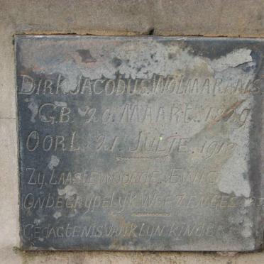 WOLMARANS Dirk Jacobus 1829-1918