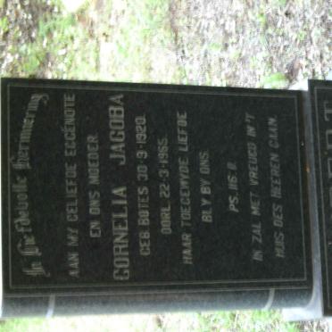 JOUBERT Cornelia Jacoba nee BOTES  1920-1965