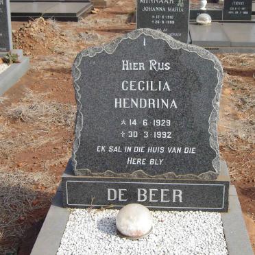 BEER Cecilia Hendrina, de 1929-1992