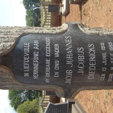 DIEDERICKS Jacob Johannes Jacobus 1918-1965