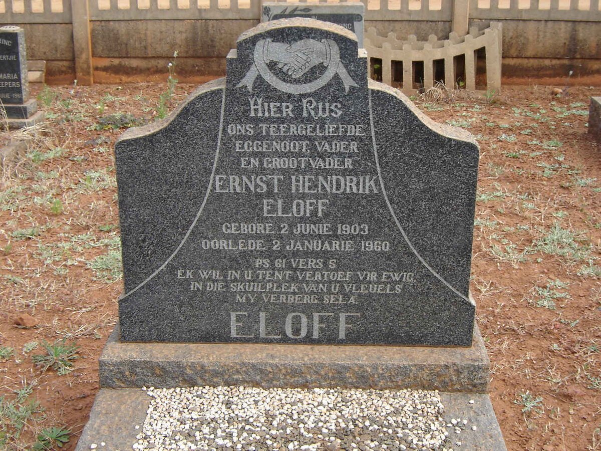 ELOFF Erenst Hendrik 1903-1960