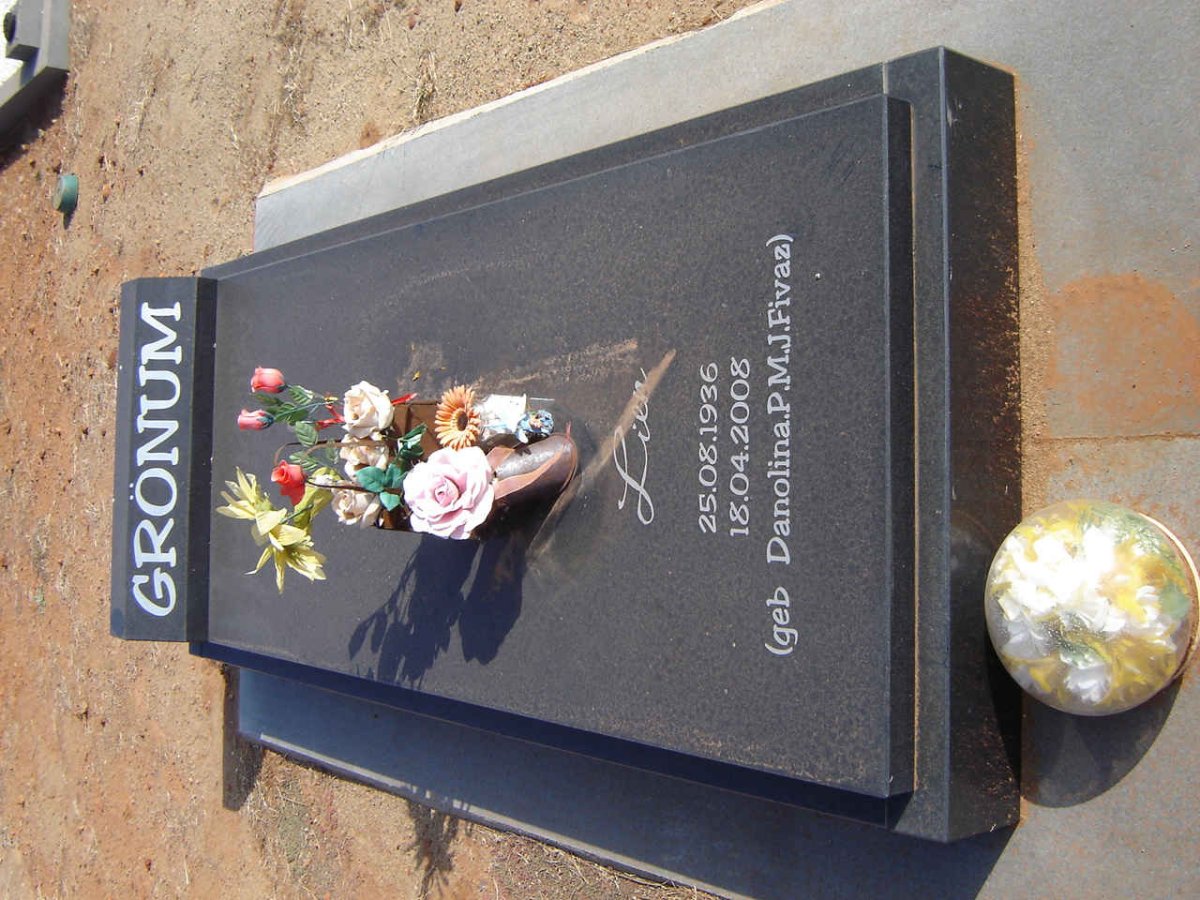 GRONUM Danolina P.M.J. nee FIVAZ 1936-2008