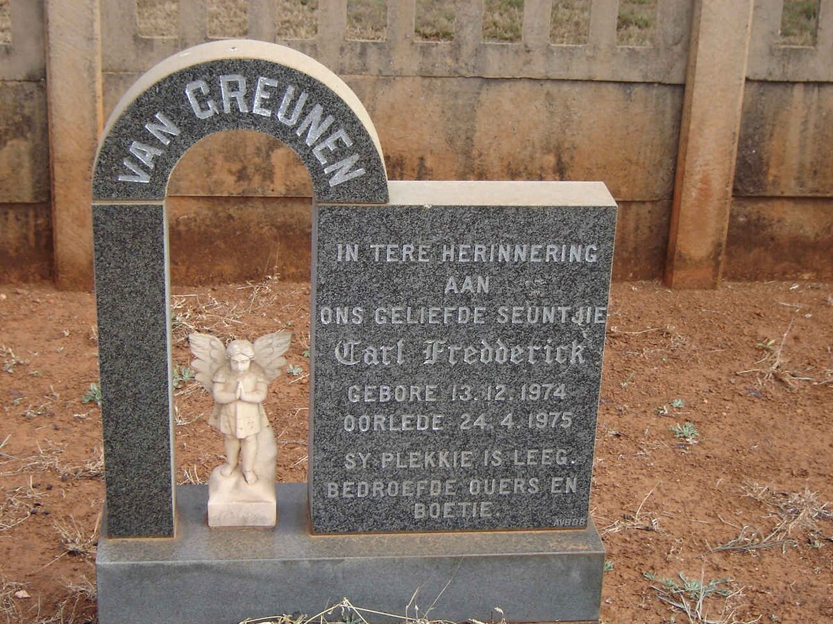 GREUNEN Carl Fredderick, van 1974-1975