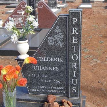 PRETORIUS Frederik Johannes 1952-2002
