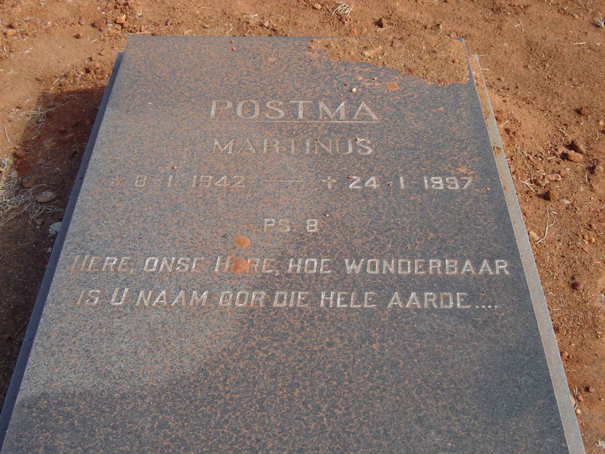 POSTMA Martinus 1942-1997