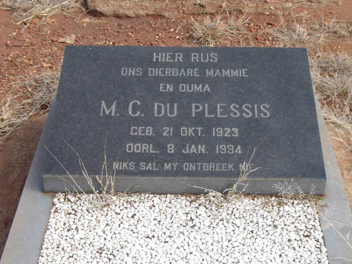 PLESSIS M.C., du 1923-1994