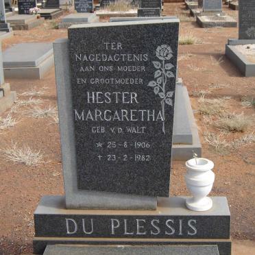 PLESSIS Hester Margaretha, du nee VAN DER MERWE1906-1982