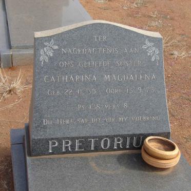 PRETORIUS Catharina Magdalena 1935-1973