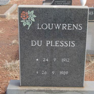PLESSIS Louwrens, du 1912-1989
