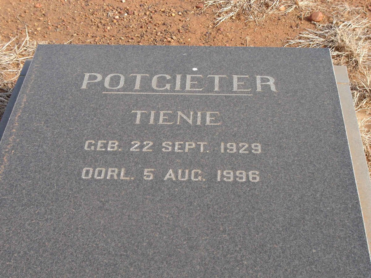 POTGIETER Tienie 1929-1996