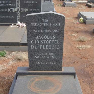 PLESSIS Jacobus Christoffel, du 1903-1984