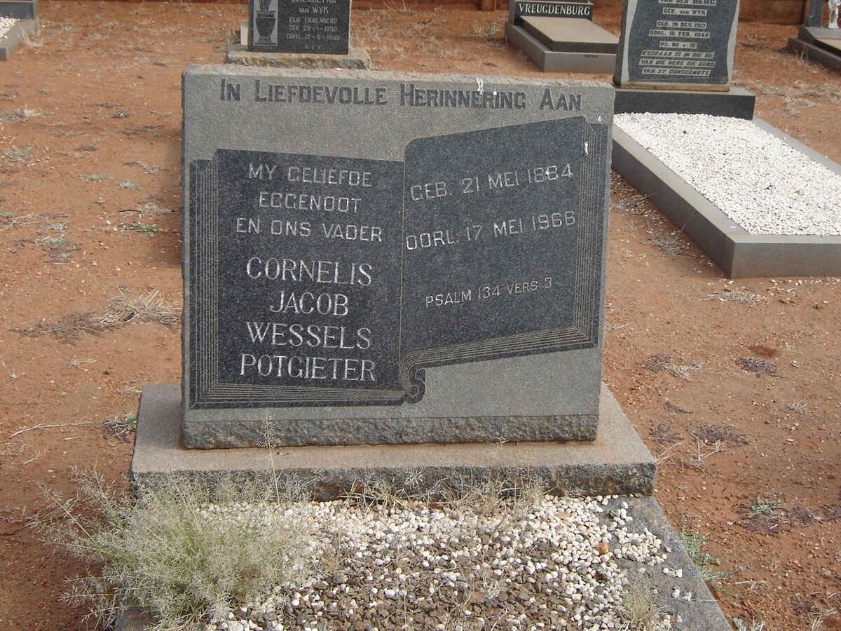 POTGIETER Cornelis Jacob Wessels 1884-1966
