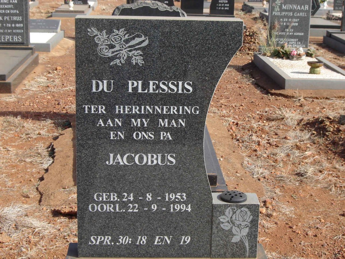 PLESSIS Jacobus, du 1953-1994