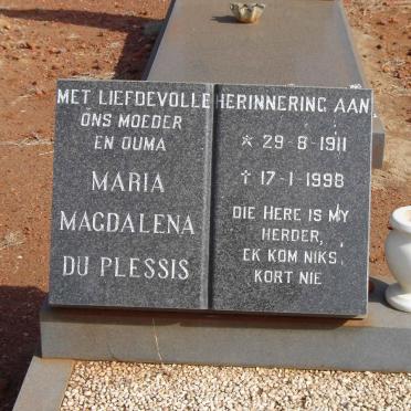 PLESSIS Maria Magdalena, du 1911-1998