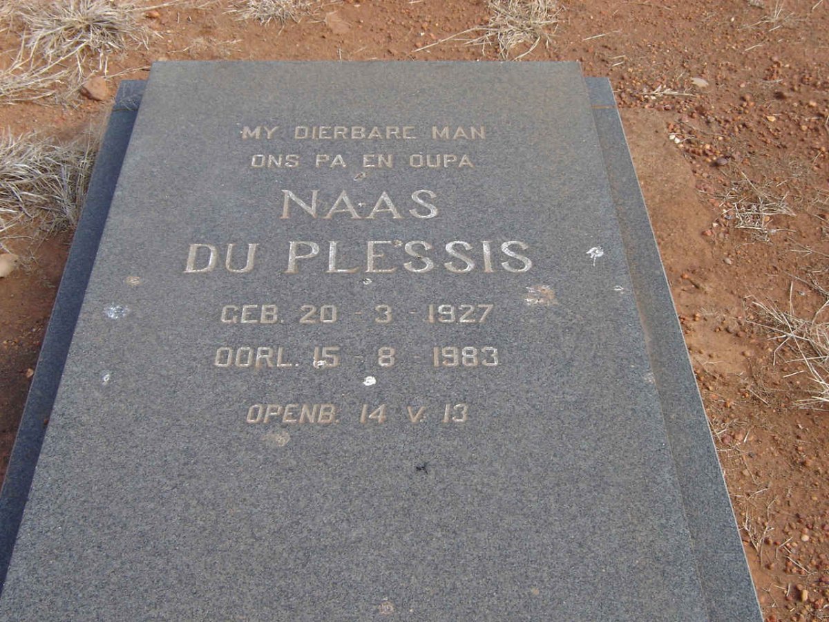 PLESSIS Naas, du 1927-1983