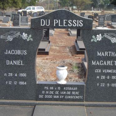 PLESSIS Jacobus Daniel, du 1906-1984 &amp; Martha Magaretha VERMEULEN 1913-1997