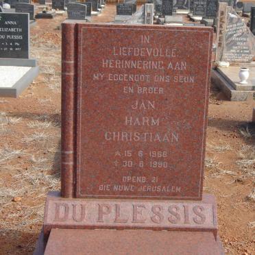 PLESSIS Jan Harm Christiaan, du 1966-1990