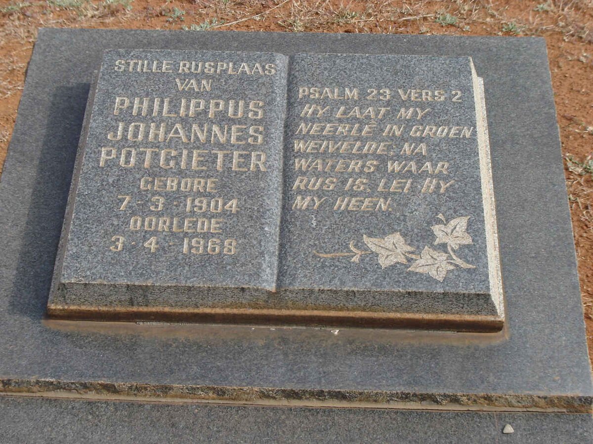 POTGIETER Philippus Johannes 1904-1968