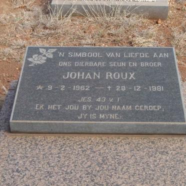 ROUX Johan 1962-1981