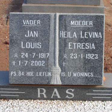 RAS Jan Louis 1917-2002 &amp; Heila Levina Etresia 1923-