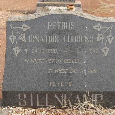 STEENKAMP Petrus Ignatius Lourens 1890-1970