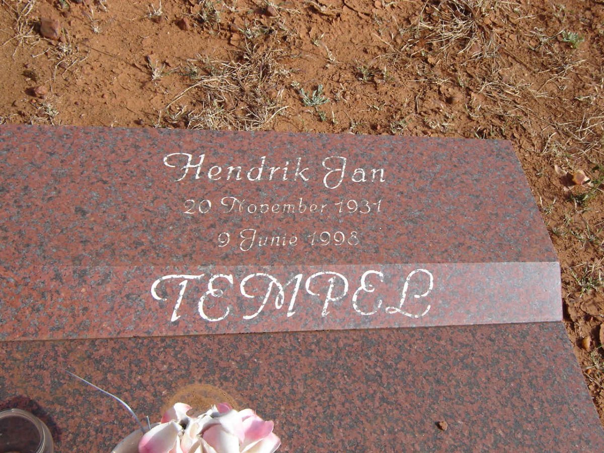TEMPEL Hendrik Jan 1931-1998