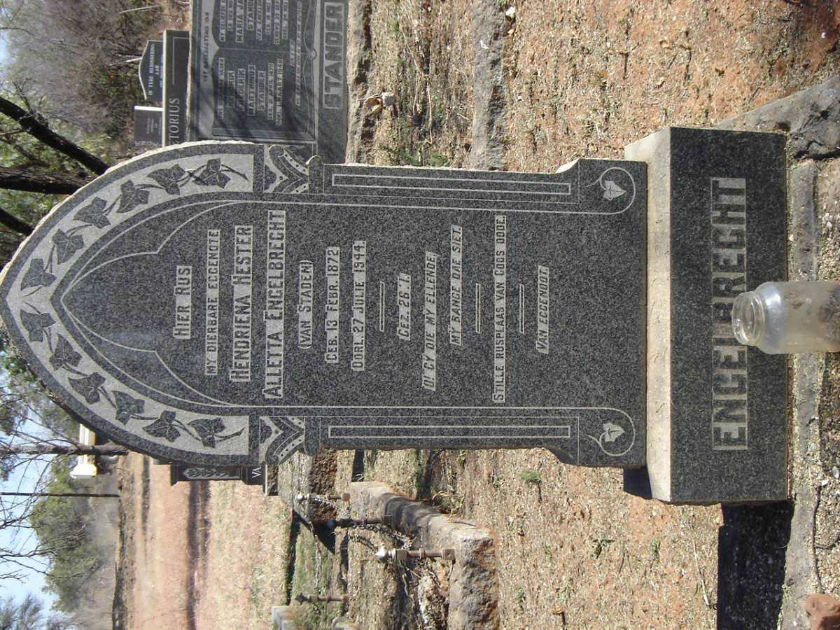 ENGELBRECHT Hendriena Hester nee VAN STADEN 1872-1944
