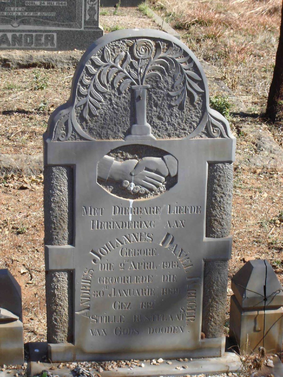KRUGER Andries Johannes Daniel 1913-1939