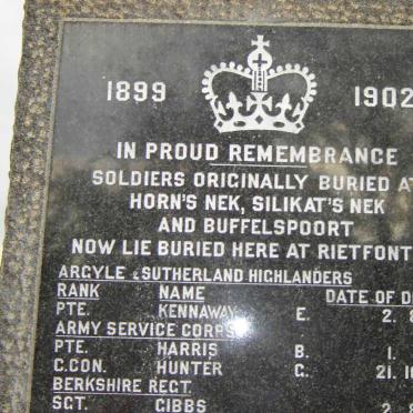 3. MEMORIAL IN REMEMBRANCE OF FALLEN SOLDIERS 1899-1902 # 1