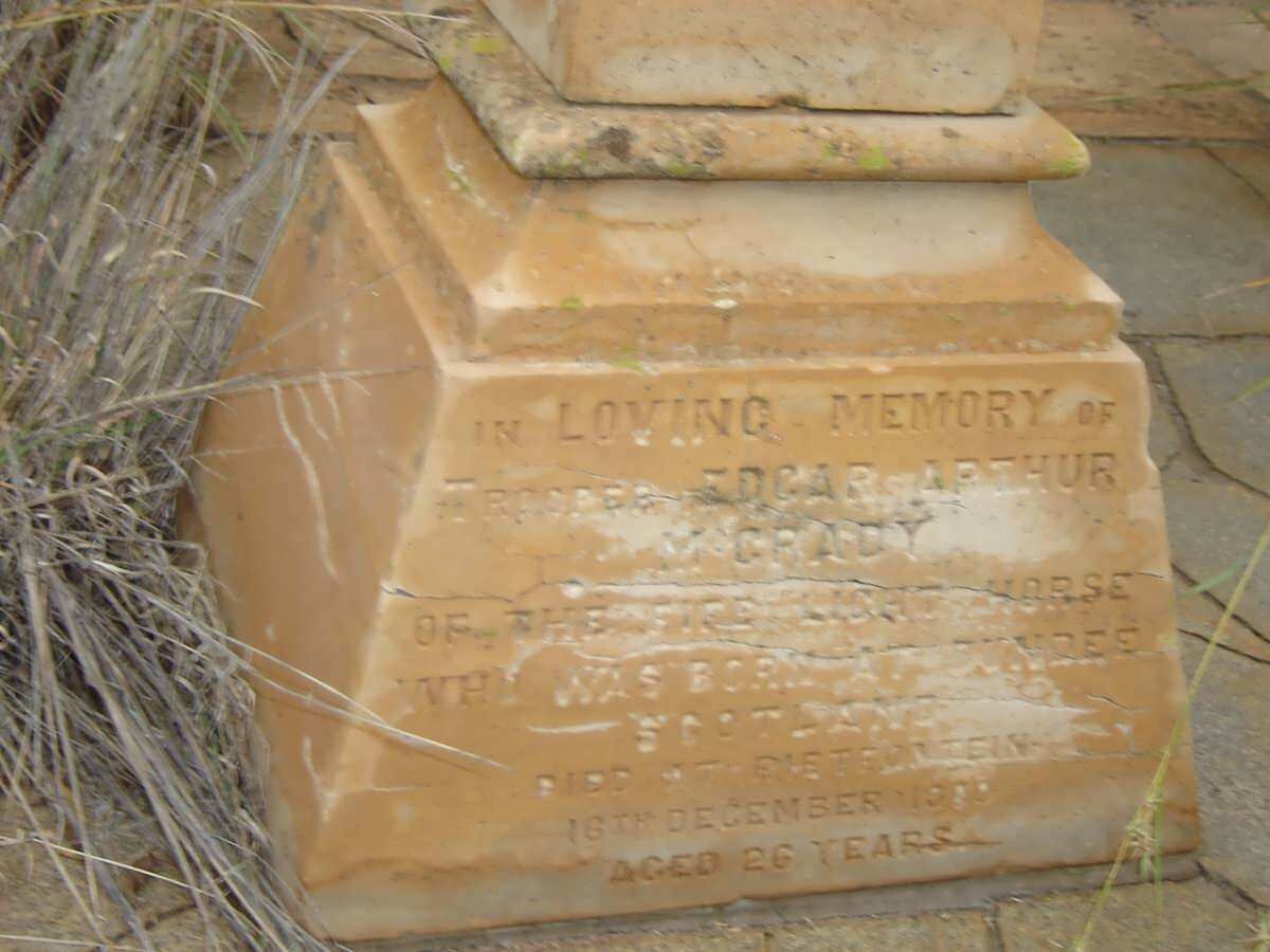 McGRADY Edgar Arthur -1900