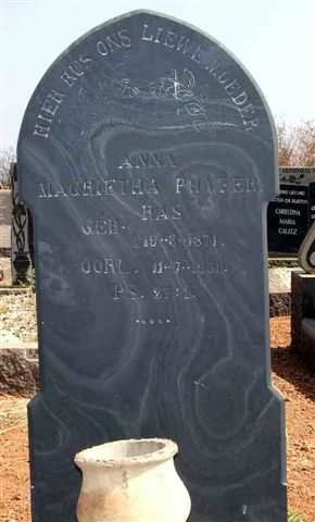 PHYFER Anna Magrietha nee RAS 1871-1951