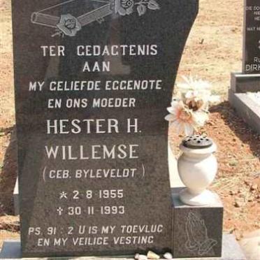WILLEMSE Hester H. nee BYLEVELDT 1955-1993