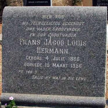 HERMANN Frans Jacob Louis 1886-1956