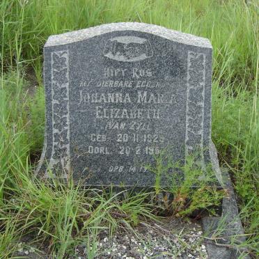 McALPINE Johanna Maria Elizabeth nee VAN ZYL 1929-1957